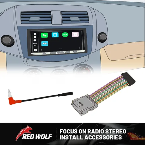 Miniatura 6 de RED WOLF Arnés de radio de coche compatible con Honda Civic Accord 2006-2017, seleccione para Acura 2009-2012, instale el adaptador de cable