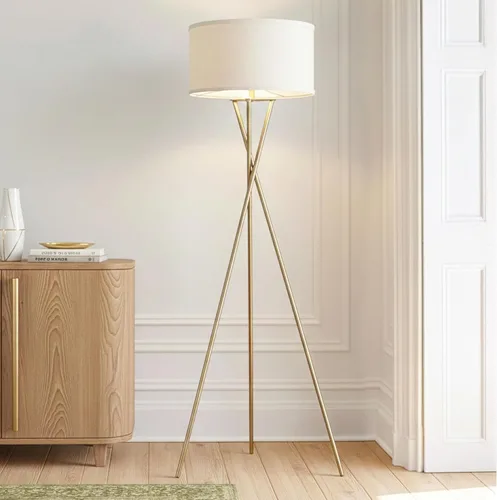 Miniatura 11 de Brightech Jaxon lámpara de pie trípode estilo mitad de siglo con innovación contemporánea - Incluye Brightech's LightPro foco LED de 9.5 Watt