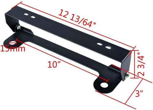 Miniatura 2 de Corp - Soporte para placa de matrícula de acero inoxidable (10.000 in)