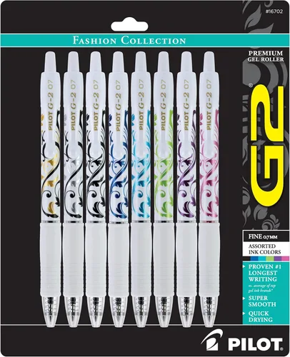 Miniatura 2 de Pilot G2 - Bolígrafos de gel de alta calidad, punta fina de 0.028 in, colores surtidos, paquete de 8