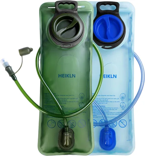 Miniatura 10 de HEIKLN Bolsa de hidratación de 1.5L-2L-3L, depósito de agua a prueba de fugas, sin BPA, bolsa de almacenamiento de agua militar, bolsa de 2L