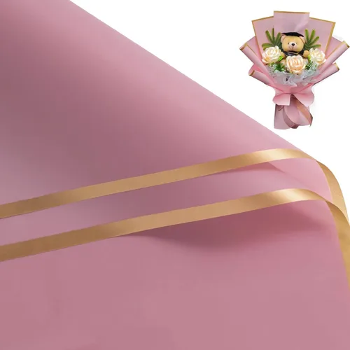 Miniatura 9 de RUSPEPA 20 Hojas de Papel para Envolver Flores, Papel para Envolver Ramos Florales Impermeable, Papel de Embalaje para Suministros de Floristería