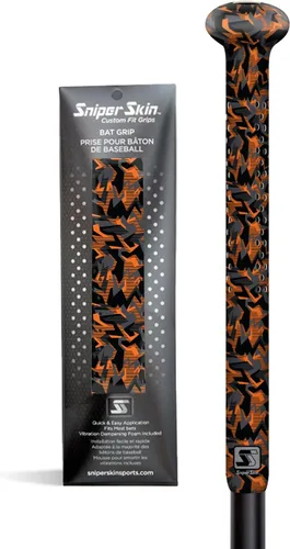 Miniatura 22 de SNIPER SKIN Agarre de bate de béisbol y sóftbol Envoltura de agarre de bate de repuesto Fácil instalación Duradero Impermeable Adherente
