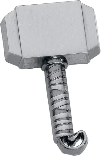 Miniatura 2 de Marvel Thor Hammer - Pin de solapa de peltre, plateado, 1 pulgada