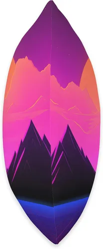 Miniatura 2 de PP Accessories Synthwave Landscape Retrowave 80s Vaporwave Throw Pillow, 16x16, Multicolor