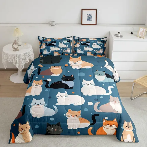 Miniatura 12 de Betta - Juego de ropa de cama de peces siameses coloridos de lucha contra el agua, juego de edredón de animales submarinos para niños y adultos