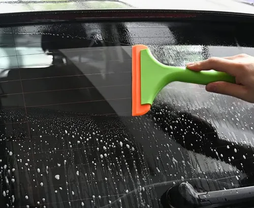 Miniatura 7 de Limpiaparabrisas de silicona suave y flexible de mango largo para puerta de cristal, ventana, parabrisas, espejo, baño (7.5 pulgadas)
