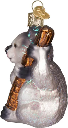 Miniatura 4 de Old World Christmas Koala Bear - Adorno de cristal soplado para árbol de Navidad, decoración navideña artesanal, colección de animales salvajes