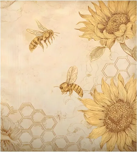 ALAZA Imán grande retro de abeja de girasol para lavavajillas, cubierta magnética de 23 x 26 pulgadas, adhesivo para nevera, decoración de cocina