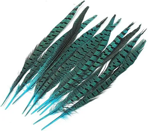 Miniatura 2 de kolight Juego de 100 piezas Natural teñido de faisán plumas 12 – 14 inch decoración DIY