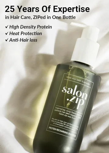 Miniatura 3 de JUNG SAEM MOOL OFICIAL Salon.ZIP Champú Recarga de Proteínas para Cabello Dañado y Cuidado del Cabello, 14.1 oz (400 g) Cosméticos Coreanos
