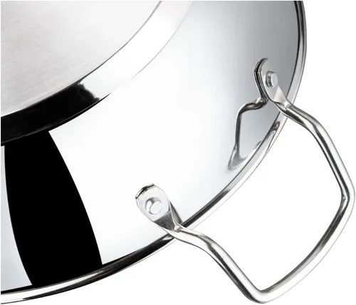 Miniatura 7 de Vinod Kadhai de acero inoxidable con tapa de vidrio – Apto para inducción (7.1 in/7 pulgadas) – 1.5 litros (1.7 cuartos de galón) – 6 tazas