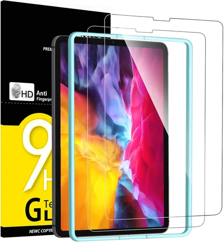 Miniatura 11 de NEW'C Paquete de 2 protectores de pantalla diseñados para iPad Air 2025 de 11 pulgadas (M3), iPad Air 2024 de 11 pulgadas (M2), vidrio templado, sin