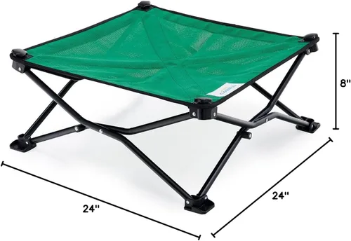 Miniatura 7 de Coolaroo On-The-Go - Cama elevada para perros plegable y portátil con tela transpirable y resistente a la humedad, bolsa de transporte incluida