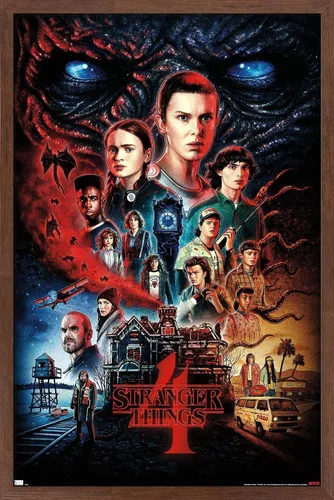 Miniatura 18 de Trends International Netflix Stranger Things: Season 4 - Póster de pared de una hoja, 14.725 x 22.375 pulgadas, versión enmarcada de madera