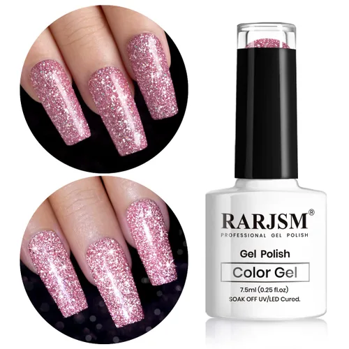Miniatura 20 de RARJSM - Esmalte de uñas de gel con purpurina, de color verde oliva, brillante y brillante, para manicura DIY y salón de uñas, requiere secado