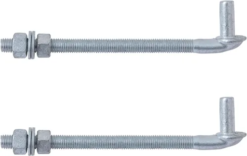 Miniatura 17 de VIVIDA Bisagra de puerta de perno en J de 8 pulgadas, paquete de 2, bisagra de perno de puerta con pasador macho de 5/8 pulgadas, herrajes de valla
