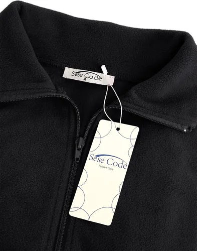 Miniatura 3 de SeSe Code Chaleco de forro polar ligero con cremallera frontal y bolsillos para mujer