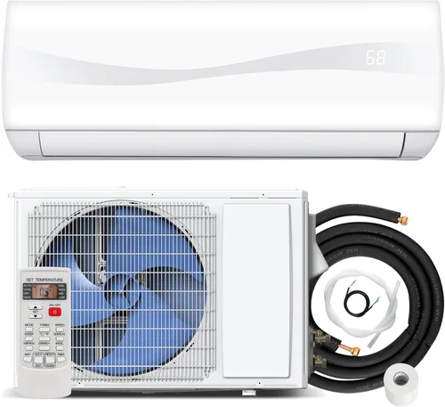 Miniatura 10 de SIMOE Mini división habilitada para 9000 BTU, aire acondicionado y calentador con inversor, enfría hasta 450 pies cuadrados, 115 V, aire