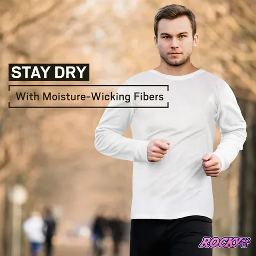 Miniatura 4 de Rocky Parte superior de capa base térmica para hombre camisa larga de ropa interior John con aislamiento para calor de esquí al aire librepijama