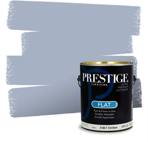 Miniatura 367 de Pintura Exterior + imprimación PRESTIGE, todo-en-uno, 1 galón, acabado mate, color comparable al Valspar* Royal Gray* VS151-Gris real