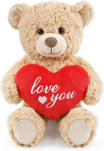 Miniatura 8 de Oso de peluche para el día de San Valentín – Oso marrón de 8.6 pulgadas, animal de peluche suave, regalo ideal para su novia, mamá, niñas, bonito
