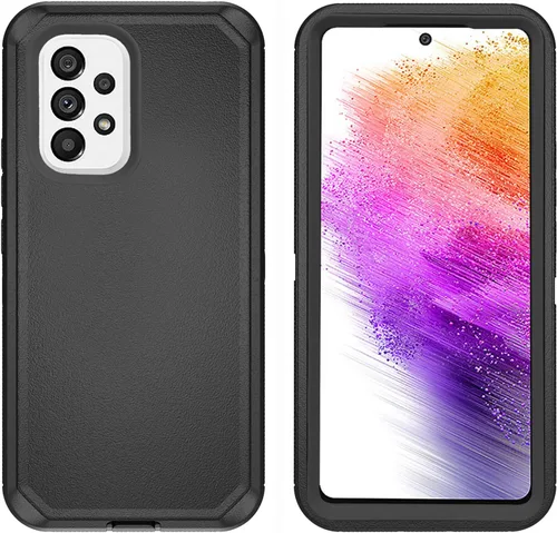 Miniatura 2 de Asuwish Funda de teléfono para Samsung Galaxy A73 5G 2022 con protector de pantalla de vidrio templado y cubierta para celda, híbrida, resistente, a