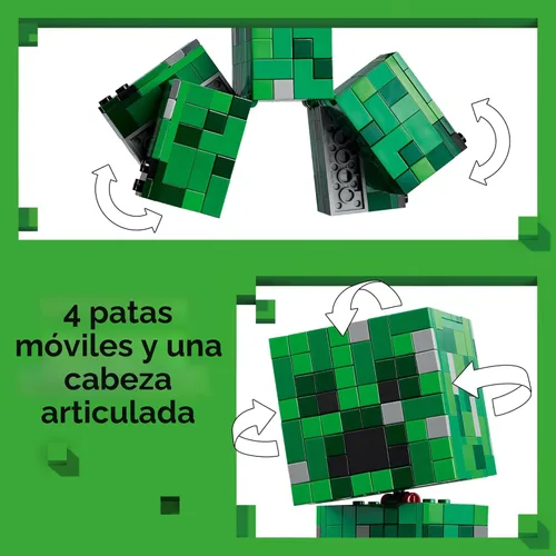 Miniatura 3 de LEGO Minecraft The Creeper - Juguete de construcción para niños, juguete de Minecraft para niños y niñas, a partir de 10 años, decoración