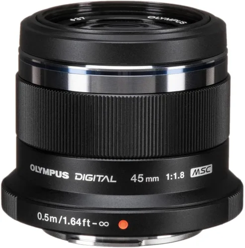 Miniatura 3 de Olympus Lente intercambiable de 45mm f1.8 para micro cámaras Olympus/Panasonic Negro