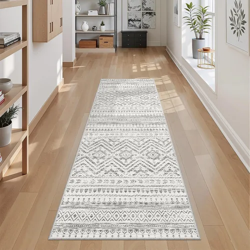 Miniatura 59 de Miukiki Alfombra marroquí lavable de 2 x 3 pies para sala de estar, antideslizante, plegable, grande y suave, para comedor y dormitorio