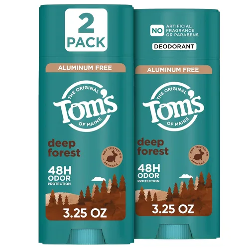 Miniatura 14 de Tom's of Maine Desodorante natural sin aluminio de sándalo y vainilla para mujeres y hombres, se aplica transparente, protección contra olores