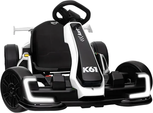 KerryYoo K61 Go Kart Kart Kart eléctrico con asiento ajustable de longitud, juguete de paseo al aire libre de 24 V con modo de 4 velocidades, kart