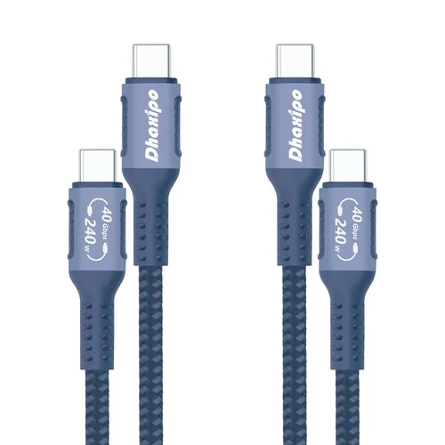 Miniatura 14 de Cable de alimentación USB 4 para Thunderbolt 4/3 240W/100W, 5K/4K/8K @60Hz para cable Thunderbolt 4, transferencia de datos de 3.0 ft/3 pies 40 Gbps