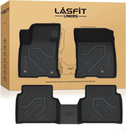Miniatura 38 de LASFIT Tapetes de elastómero termoplástico para 1a y 2a fila de asientos de auto, para todo tipo de clima