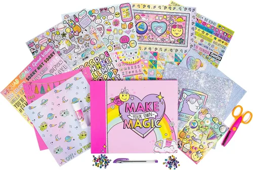 Miniatura 2 de Just My Style Álbum de recortes definitivo, personaliza y decora un álbum de recortes DIY de 40 páginas, ideal para viajes, viajes por carretera