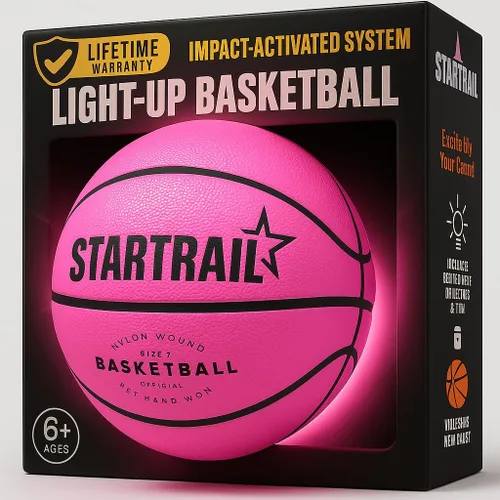 Miniatura 10 de TOMLEON Light Up Basketball Glow in The Dark Basketball LED Basketball Size 7 Glowing Basketball Ball Lighted Basketball Coolest Things