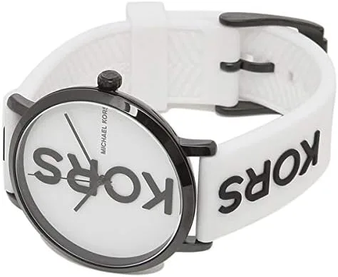 Miniatura 6 de Michael Kors MK2829 Charley - Reloj de silicona blanco con esfera blanca de tres manecillas Blanco