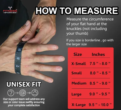Miniatura 4 de FITNESS FORCE Workout Gloves for Men & Women Partial Weight Lifting Gloves Non-Slip Gym Gloves Lifting Grip Calluses Guard Fingerless Exercise