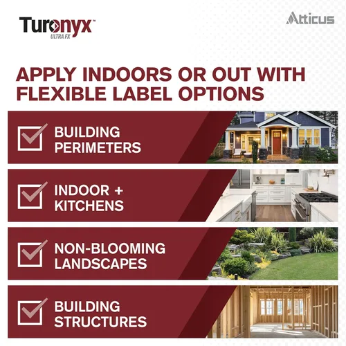 Miniatura 4 de Atticus Turonyx Ultra FX Insecticida – Compara con la marca líder – Control de plagas para uso en interiores y exteriores – Hormigas, escarabajos