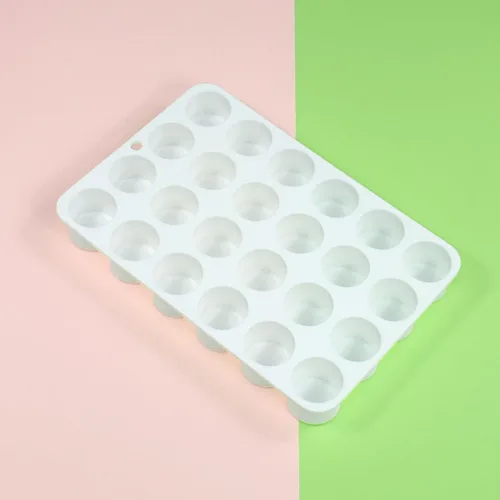 Miniatura 9 de Molde de silicona para tartas de 24 cavidades para hacer galletas, 3D, hecho a mano, reutilización de cocina, herramientas para hornear, mousse