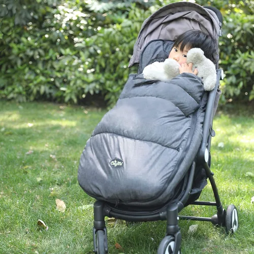 Miniatura 8 de CozyMe Saco para cochecito de bebé, manta con capucha para cochecito para bebé, bolsa para cochecito de cochecito con forro polar multiusos, funda