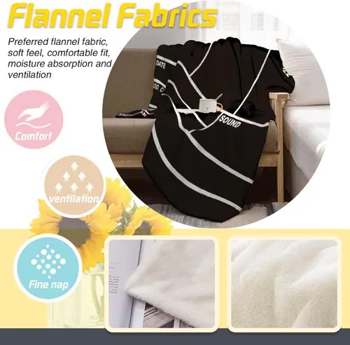 Miniatura 2 de Jet Fighter - Manta suave de microfelpa para todas las estaciones, manta gruesa y cálida de franela para cama, sofá y sillón, 50 x 40 pulgadas