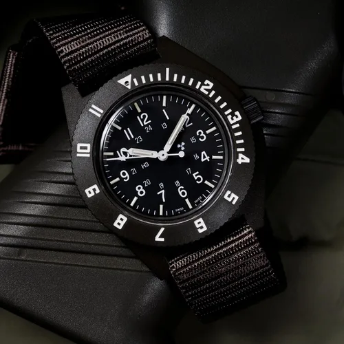 Miniatura 5 de MARATHON Correa de reloj de nailon balístico, grado militar con acero inoxidable, hebilla no magnética