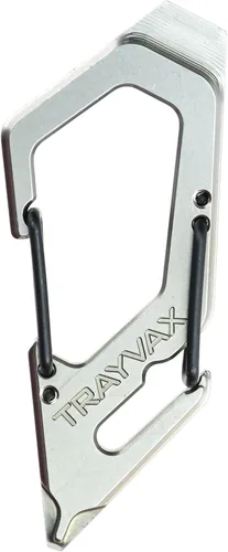 Miniatura 6 de Trayvax Talon Clip de mosquetón multiherramienta, llavero de liberación rápida de acero inoxidable 420 con abridor de botellas y destornilladores