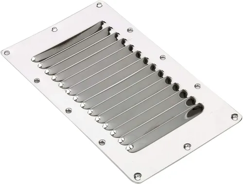 Miniatura 3 de Amarine Made Ventilación marina rectangular con listones de acero inoxidable para yates y barcos - 07720S - 5" X 9" (4)