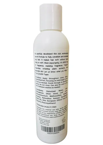 Miniatura 2 de CLOUDD Crema concentrada de acondicionador nutritivo sin fragancia, 100% sin fragancia y sin aceite esencial, sin perfume
