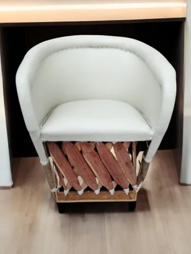 Miniatura 2 de Silla Equipal Furniture hecha a mano por Equipales San José Rústica en color blanco Estilo tradicional mexicano Ideal para tu hogar, casa, jardín