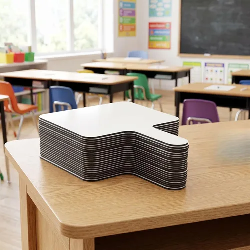 Miniatura 7 de Cididu Juego de 30 paletas de respuesta de borrado en seco, pizarra blanca pequeña, paquete de aula, juego de lapboard de mano con borradores