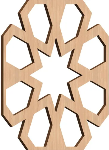 Miniatura 10 de Jackson Decorative Fretwork Wood Wall Panels, Large, 23 3/8" W x 23 3/8" H x 1/4" T, Cherry