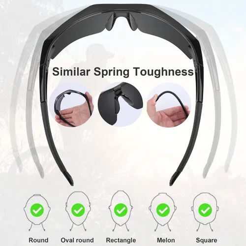 Miniatura 4 de Gafas de seguridad con protección UV para hombres, antiarañazos, conformes a ANSI z87+, gafas protectoras de goma antideslizante con patillas